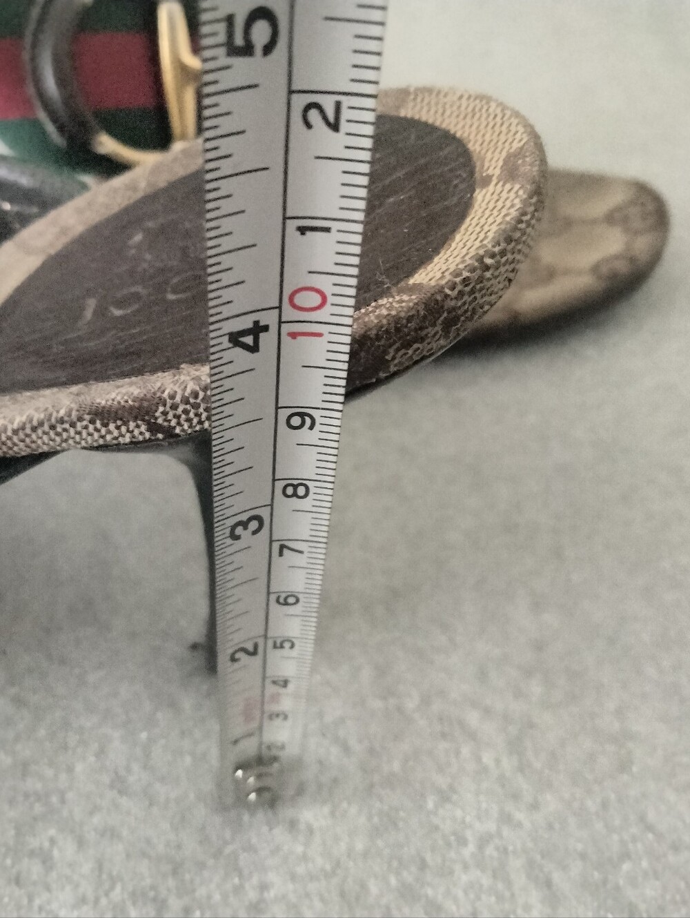 Rare Vintage Gucci Large Horsebit Sandal Heels 7.5B - Picture 10 of 11
